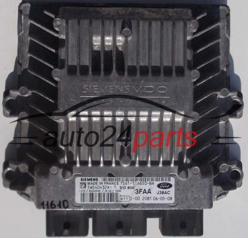ECU ENGINE CONTROLLER FORD FIESTA 1.4 TDCI 7S61-12A650-BA, 7S6112A650BA, 5WS4032A-T 