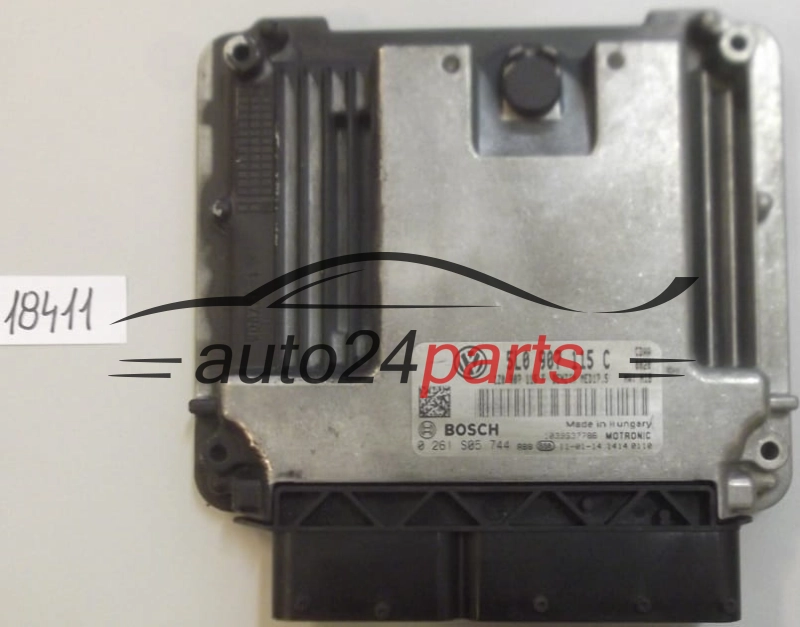 Centralina do motore SKODA YETI 1.8 TSI BOSCH 0261S05744 5L0907115C 1Z0907115F MED17.5
