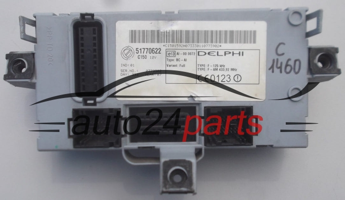 Centralina de comando do sistema confort FIAT DOBLO 188 1.9 JTD DELPHI 51770622
