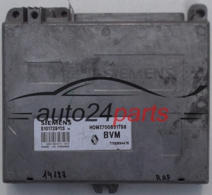 KOMPUTER STEROWNIK SILNIKA RENAULT CLIO 1.2, SIEMENS S101729103 H, S101729103H, HOM7700851758, 7700864476 - 14127, 15280, 16265, 16266