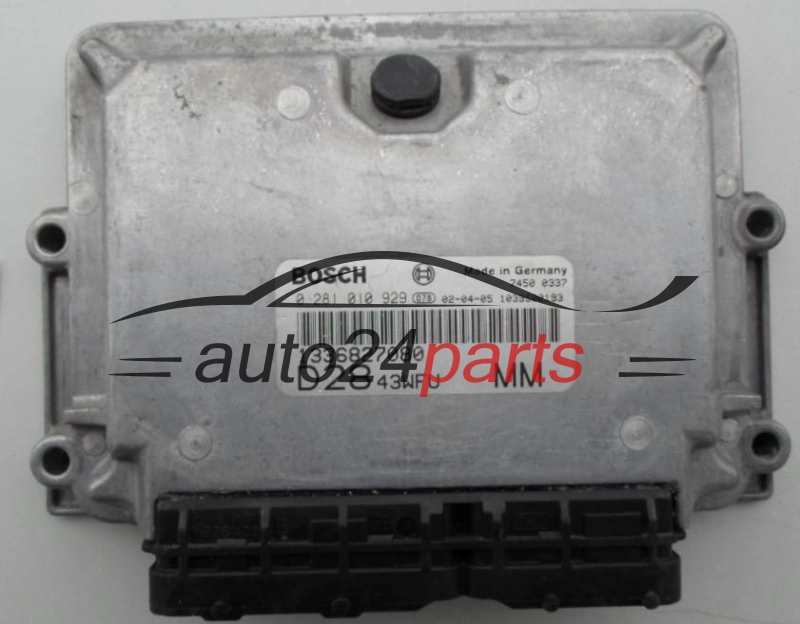 MOTORSTEUERGERÄT ECU STEUERGERAT FIAT CITROEN PEUGEOT 2.8 JTD BOSCH 0 281 010 929