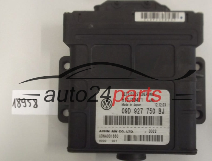 STEROWNIK SKRZYNI AUTOMATYCZNEJ PORSCHE CAYENNE 4.5 S V8 09D 927 750 BJ, 09D927750BJ, UDNA001660