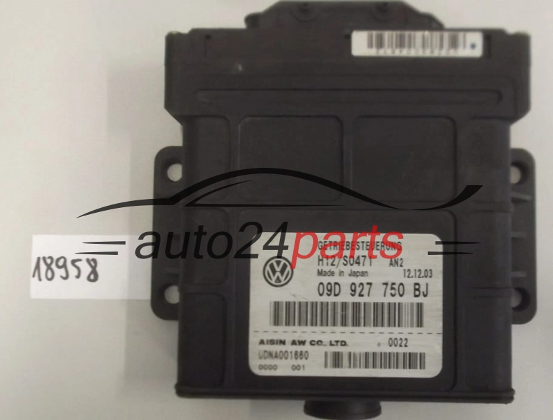 STEROWNIK SKRZYNI AUTOMATYCZNEJ PORSCHE CAYENNE 4.5 S V8 09D 927 750 BJ, 09D927750BJ, UDNA001660