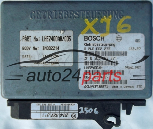 ECU AUTOMATIC GEARBOX JAGUAR XJ6 XJ40 SOVEREIGN 4.0 0260002233, 0 260 002 233, ZF 0501005559, LHE2400AH - 2506