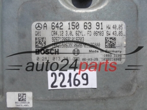 Μονάδα Ελέγχου Κινητήρα MERCEDES W164 3.0 CDI BOSCH 0 281 013 381, 0281013381, A 642 150 63 91, A6421506391, CR4.12 
