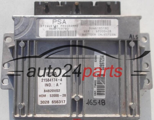 Μονάδα Ελέγχου Κινητήρα PEUGEOT 307 1.4 SAGEM 21584174-4