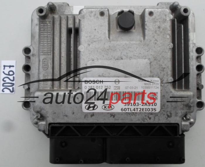 Centralita de motor HYUNDAI KIA GETZ BOSCH 0281012752 39103-2A510 391032A510