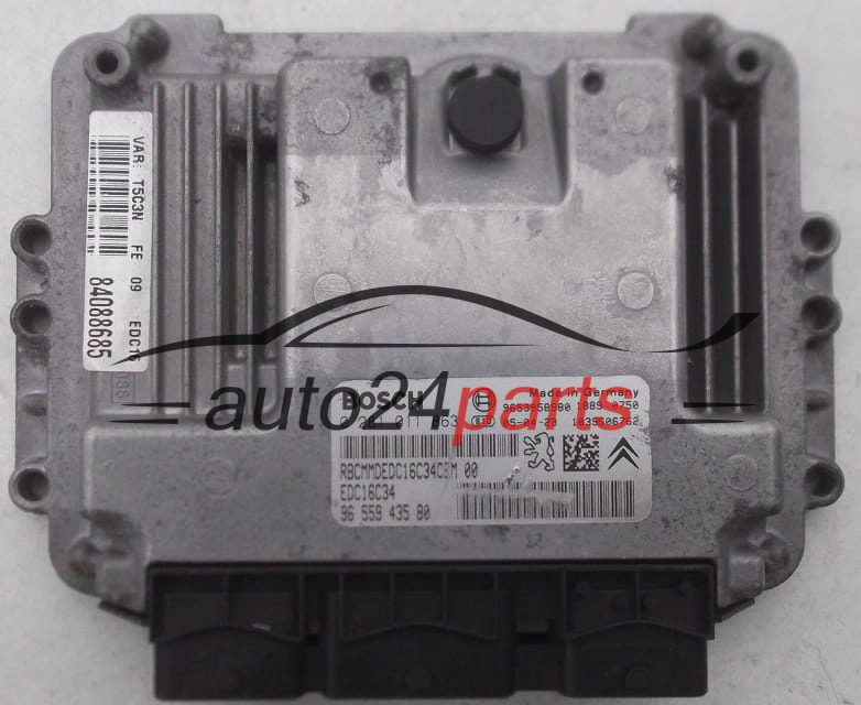 CALCULATEUR MOTEUR PEUGEOT 307 1.6 HDI BOSCH 0 281 011 863, 0281011863, 96 559 435 80, 9655943580, 9653958980, EDC16C34