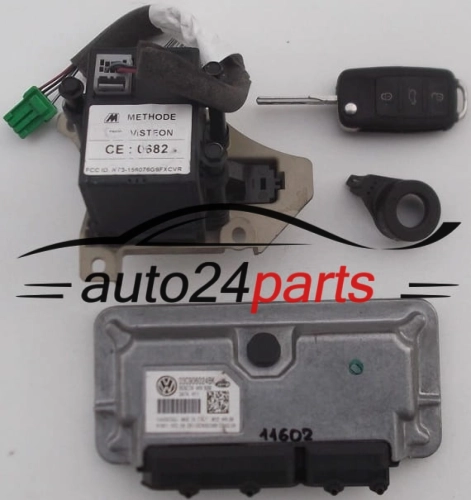 CENTRALINA DO MOTORE VOLKSWAGEN SEAT IBIZA 1.4 MAGNETI MARELLI MY2 4HV.BK, MY24HVBK, 03C 906 024 BK, 03C906024BK, 61601.502.06, 6160150206