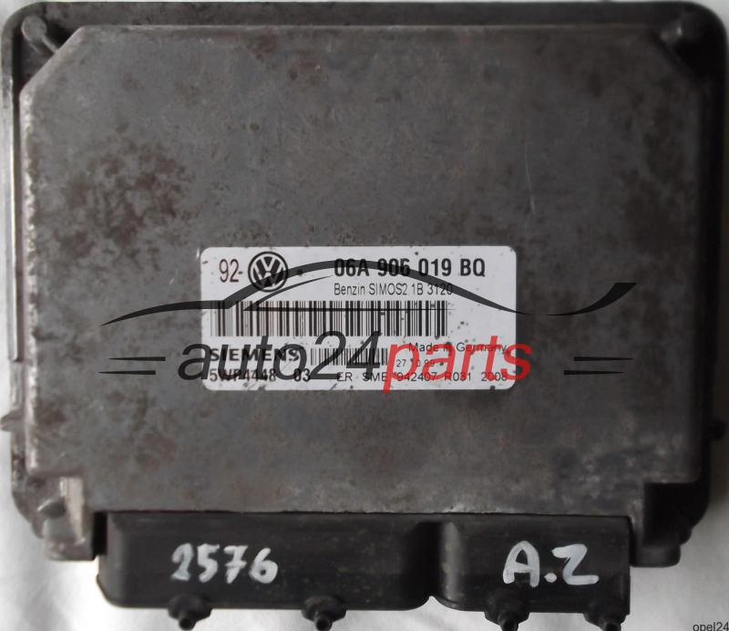 MOTORSTEUERGERÄT ECU STEUERGERÄT VW VOLKSWAGEN GOLF BORA 1.6 06A906019BQ, 06A 906 019 BQ, SIEMENS 5WP4448 03, BENZIN SIMOS2.1B 3120 