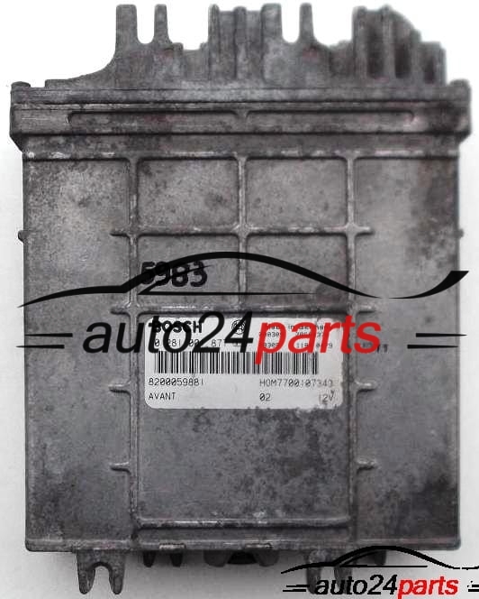ΜΟΝΑΔΑ ΕΛΕΓΧΟΥ ΚΙΝΗΤΗΡΑ RENAULT MEGANE SCENIC 1.9 DTI BOSCH 0281001877, HOM7700107343, 8200059881
