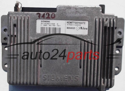 CENTRALITA DE MOTOR RENAULT CLIO MEGANE LAGUNA 1.6 S1 15301 102 C, S115301102C, HOM7700110372, 7700110935