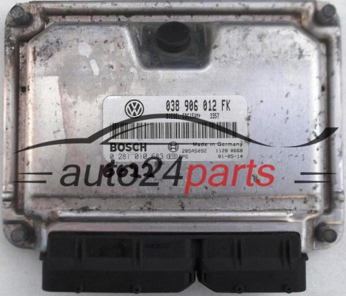 KOMPUTER STEROWNIK SILNIKA SEAT LEON 1.9 TDI ASV 038906012FK, 038 906 012 FK, BOSCH 0 281 010 683, 0281010683, DIESEL EDC15VM+ 3357, 28SA5092