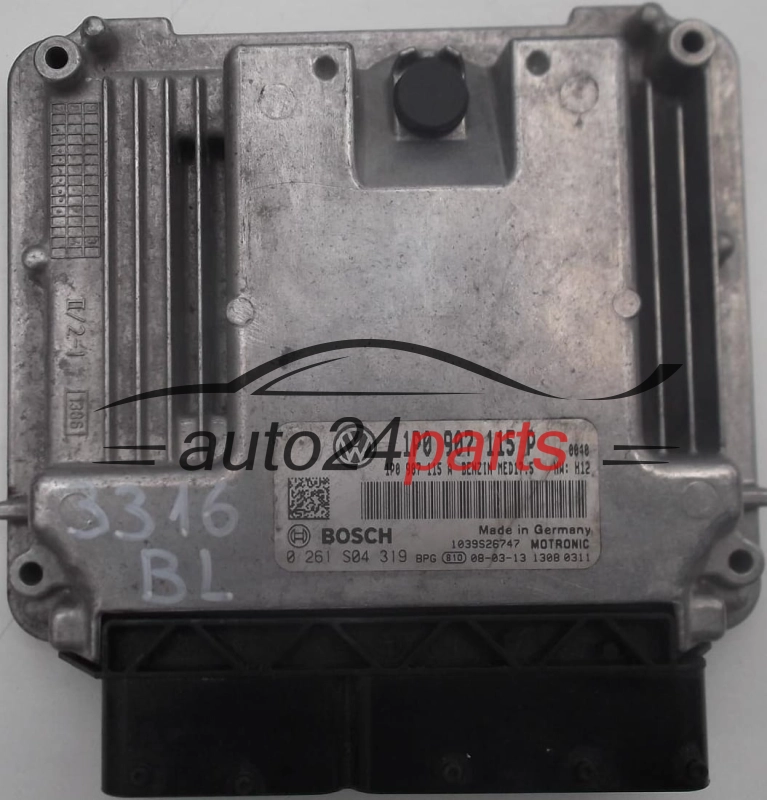 ΜΟΝΑΔΑ ΕΛΕΓΧΟΥ ΚΙΝΗΤΗΡΑ SEAT LEON 1.8 TSI 1P0907115P, 1P0 907 115 P, 1P0907115A, BOSCH 0261S04319, 1039S26747