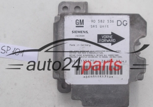 STEROWNIK MODUL PODUSZEK POWIETRZNYCH OPEL ASTRA G ZAFIRA A GM 90 582 536 DG, 90582536, 90582536DG, SIEMENS 5WK4190 - SP101, SP102