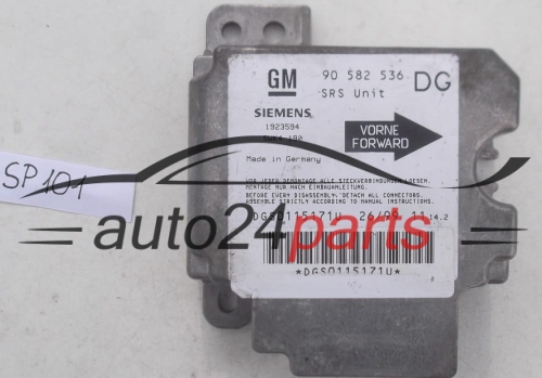 STEROWNIK MODUL PODUSZEK POWIETRZNYCH OPEL ASTRA G ZAFIRA A GM 90 582 536 DG