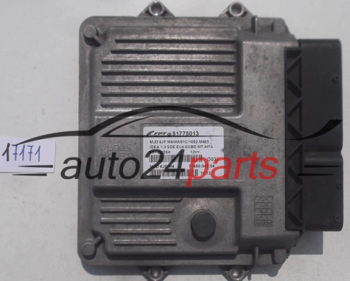 ECU CENTRALITA DE MOTOR FIAT IDEA LANCIA 1.3 JTD MAGNETI MARELLI MJD 6JF.M4, MJD6JFM4, FPT 51775013, 71600.045.04, 7160004504