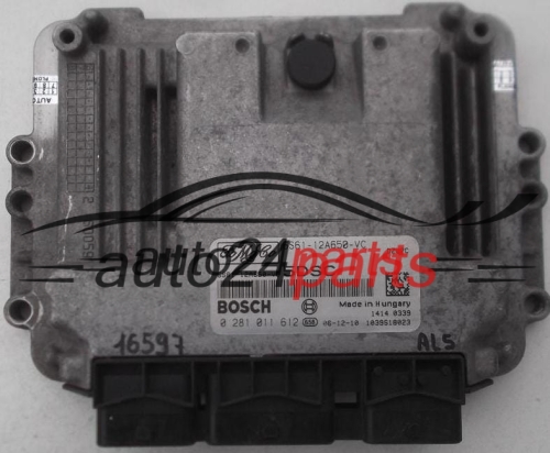 MOTORSTEUERGERÄT ECU STEUERGERÄT FORD FUSION FOCUS 2.0 TDCI BOSCH 0 281 011 612, 0281011612, FoMoCo 6S61-12A650-VC, 6S6112A650VC