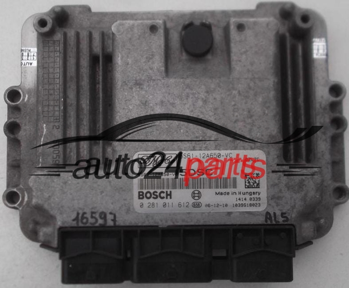 MOTORSTEUERGERÄT ECU STEUERGERÄT FORD FUSION FOCUS 2.0 TDCI BOSCH 0 281 011 612, 0281011612, FoMoCo 6S61-12A650-VC, 6S6112A650VC