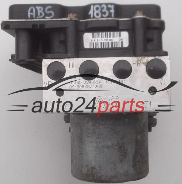 BOMBA HIDRAULICA Y CENTRALITA ABS OPEL TIGRA B MERIVA CORSA BOSCH 0 265 234 694, 13276464 AG, 0 265 950 954