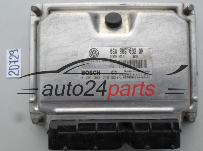 Μονάδα Ελέγχου Κινητήρα SEAT 1.8 T BOSCH 0 261 208 370, 0261208370, 06A 906 032 QN, 06A906032QN 