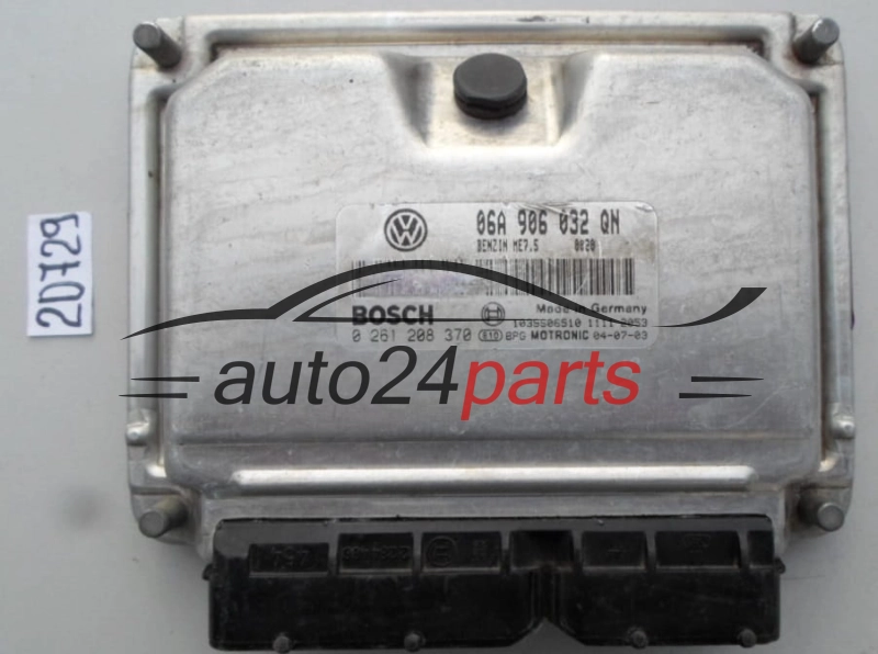 Μονάδα Ελέγχου Κινητήρα SEAT 1.8 T BOSCH 0 261 208 370, 0261208370, 06A 906 032 QN, 06A906032QN 