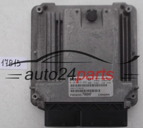 KOMPUTER STEROWNIK SILNIKA CHRYSLER DODGE 2.0 CRD BOSCH 0 281 014 265, 0281014265, P05033700AF