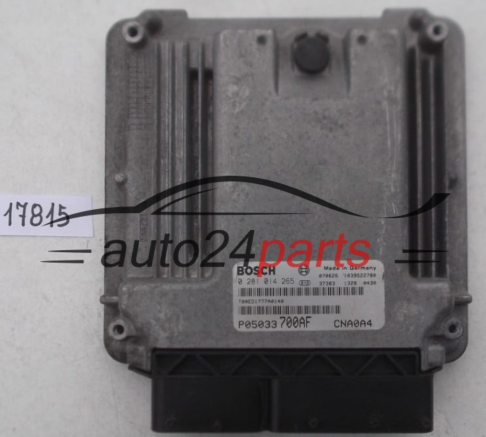 KOMPUTER STEROWNIK SILNIKA CHRYSLER DODGE 2.0 CRD BOSCH 0 281 014 265, 0281014265, P05033700AF