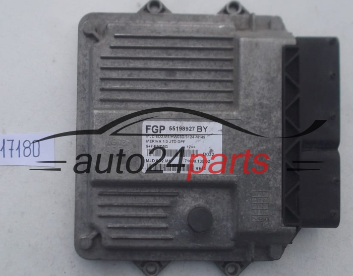 Μονάδα Ελέγχου Κινητήρα OPEL MERIVA 1.3 CDTI MAGNETI MARELLI MJD 6O2.M1, MJD6O2M1, MJD602M1, FGP 55198927 BY, 71600.135.02, 7160013502