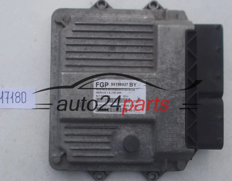 Μονάδα Ελέγχου Κινητήρα OPEL MERIVA 1.3 CDTI MAGNETI MARELLI MJD 6O2.M1, MJD6O2M1, MJD602M1, FGP 55198927 BY, 71600.135.02, 7160013502