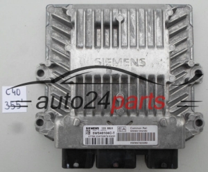 KOMPUTER STEROWNIK SILNIKA CITROEN PEUGEOT 2.0 HDI SIEMENS 5WS40104C-T, 5WS40104CT, SW 9651942480, HW 9647423380, SID801A - 355, 348
