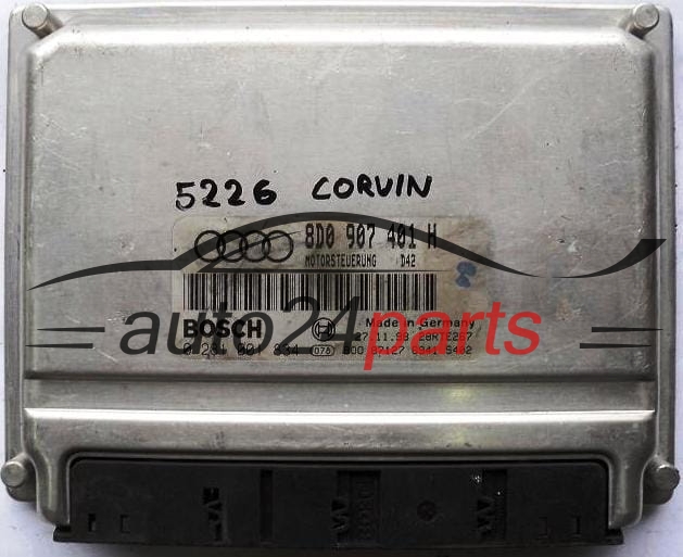 MOTORSTEUERGERÄT ECU STEUERGERAT AUDI A4 2.5 TDI BOSCH 0281001834, 0 281 001 834, 8D0907401H, 8D0 907 401 H 