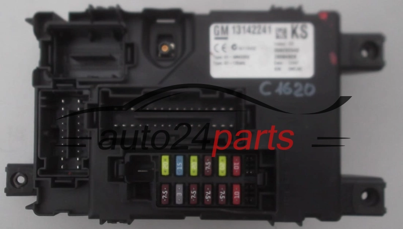 SKRZYNKA ELEKTRYCZNA PRZEKAŻNIKÓW I BEZPIECZNIKÓW MODUŁ NADWOZIA CENTRALKA KOMFORTU BSI OPEL CORSA D 13142241 KS DELPHI 28084929, 000292540