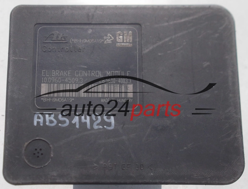 ABS PUMP OPEL ASTRA J GM 13332612 AA1, ATE 10.0206-0408.4, 10020604084,  10096045093, 28.5600-4003.3, 28560040033