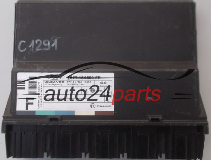 CENTRALKA MODUL STEROWNIK KOMFORTU FORD FOCUS SIEMENS VDO 5WK4 8730H, 5WK48730H, 1S7T-15K600-FE, 1S7T15K600FE, T83SA
