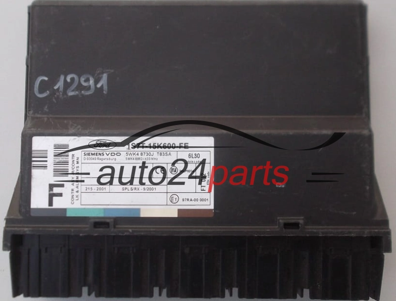 CENTRALKA MODUL STEROWNIK KOMFORTU FORD FOCUS SIEMENS VDO 5WK4 8730H, 5WK48730H, 1S7T-15K600-FE, 1S7T15K600FE, T83SA