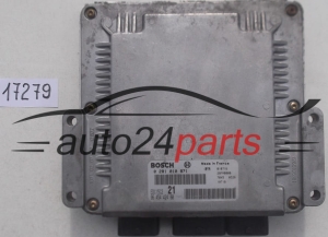 Μονάδα Ελέγχου Κινητήρα CITROEN XSARA 2.0 HDI BOSCH 0 281 010 871,  96 454 424 80, 9645442480, EDC15C2 21