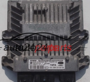 CENTRALINA MOTORE FORD FIESTA FUSION 1.4 TDCI SIEMENS 5WS40070A-T, 5WS40070AT, 3N11-12A650-AA, 3N1112A650AA, 7AFA, SID804 