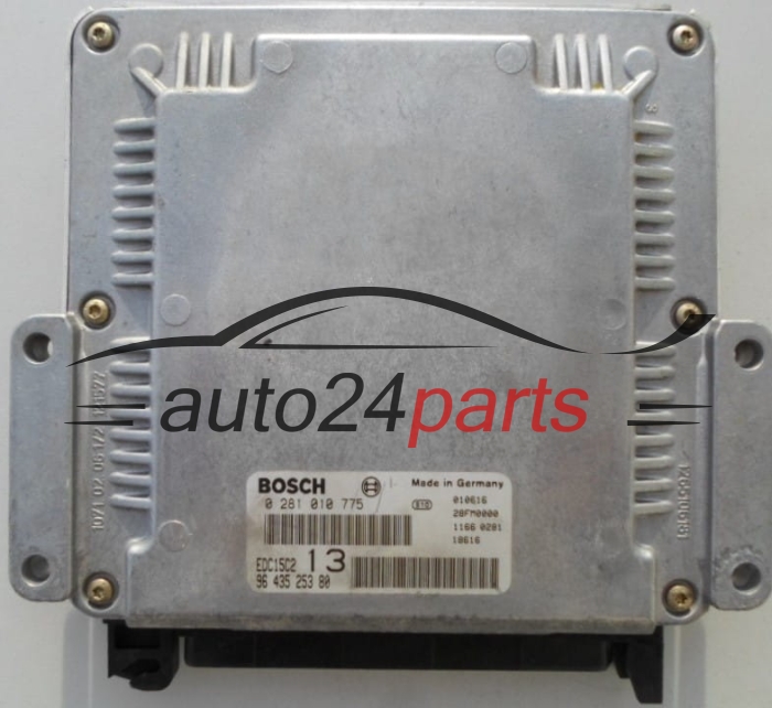 Calculateur Moteur PEUGEOT 406 2.0 HDI BOSCH 0 281 010 775,  96 435 253 80