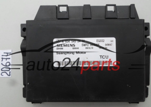 Ecu Automatic Gearbox SSANGYONG RODIUS A 034 545 24 32, A0345452432, 5WP2 0010AH, 5WP20010AH