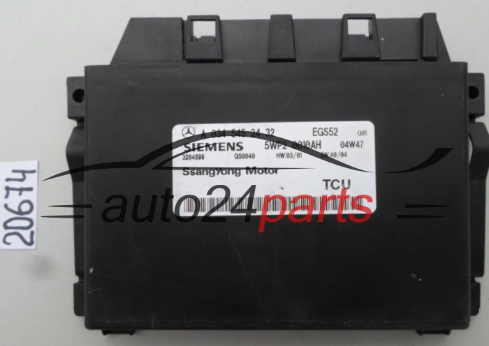 Ecu Automatic Gearbox SSANGYONG RODIUS A 034 545 24 32, A0345452432, 5WP2 0010AH, 5WP20010AH
