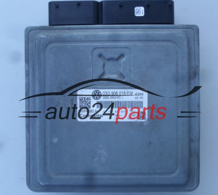 VW VOLKSWAGEN PASSAT 2.0 TDI 03G 906 018 EM, 03G906018EM, SIEMENS VDO 5WP45562, DIESEL SIMOS PPD1.2