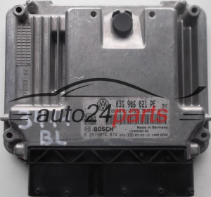 CALCULATEUR MOTEUR VW VOLKSWAGEN CADDY 1.9 TDI 03G906021PE, 03G 906 021 PE, 03G906021AB, 03G 906 021 AB, BOSCH 0 281 014 074, 0281014074, DIESEL EDC16U34 3543