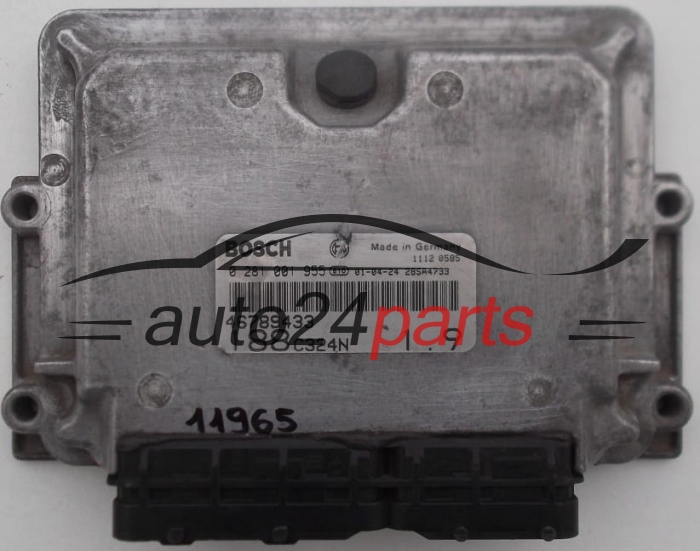 KOMPUTER STEROWNIK SILNIKA FIAT PUNTO 1.9 JTD BOSCH 0281001955, 0 281 001 955, 46789433 C324N188 1039S06665 