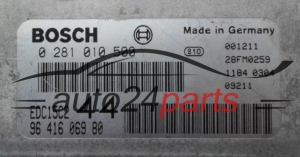 Μονάδα Ελέγχου Κινητήρα PEUGEOT 206 2.0 HDI BOSCH 0281010500, 9641606980, EDC15C2 44