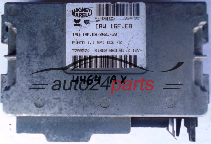 ECU CENTRALITA DE MOTOR FIAT PUNTO 1.1 MAGNETI MARELLI IAW 16F.EB, IAW16FEB, 7795574, 61602.063.01, 6160206301