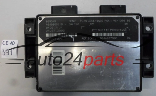MOTORSTEUERGERÄT ECU STEUERGERAT CITROEN PEUGEOT R04080031B, 9646677980