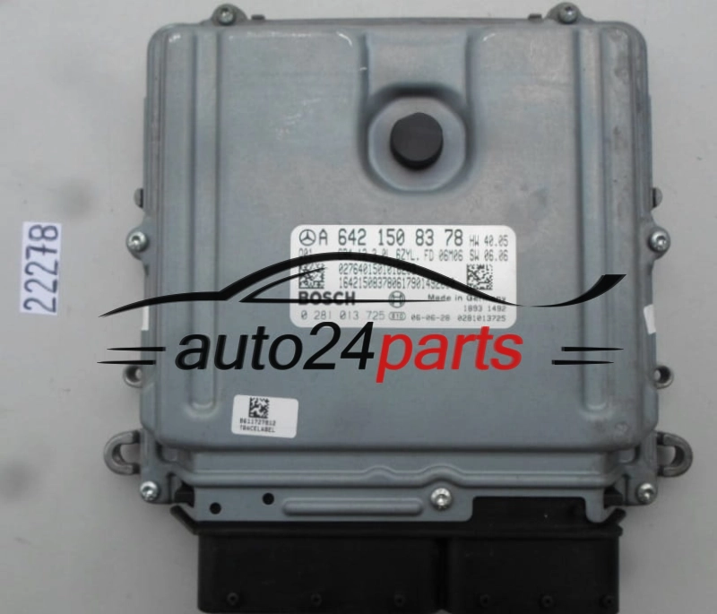 MERCEDES E 300 3.0, BOSCH 0 281 013 725, BOSCH 0281013725, A 642 150 83 78, A6421508378