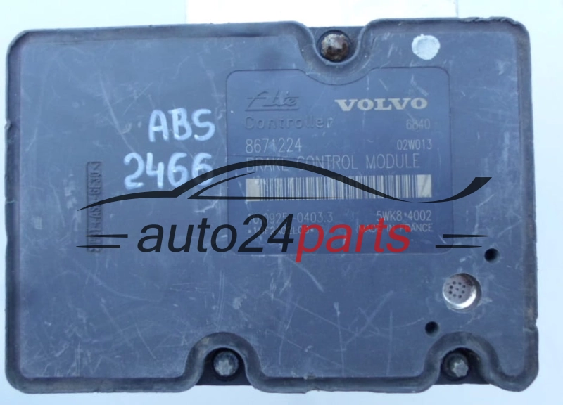 ABS PUMP VOLVO V70 P08671223, 10.0204-0368.4, 10020403684, 10.0925-0403.3, 10092504033
