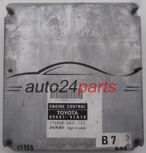 ECU CENTRALITA DE MOTOR TOYOTA RAF4 2.0 D4D DENSO 175800-5441, 1758005441, 89661-42A10, 8966142A10 